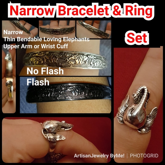 Sale Artisan Elephant HandmadeBracelet&Ring Sets - Picture 14 of 14